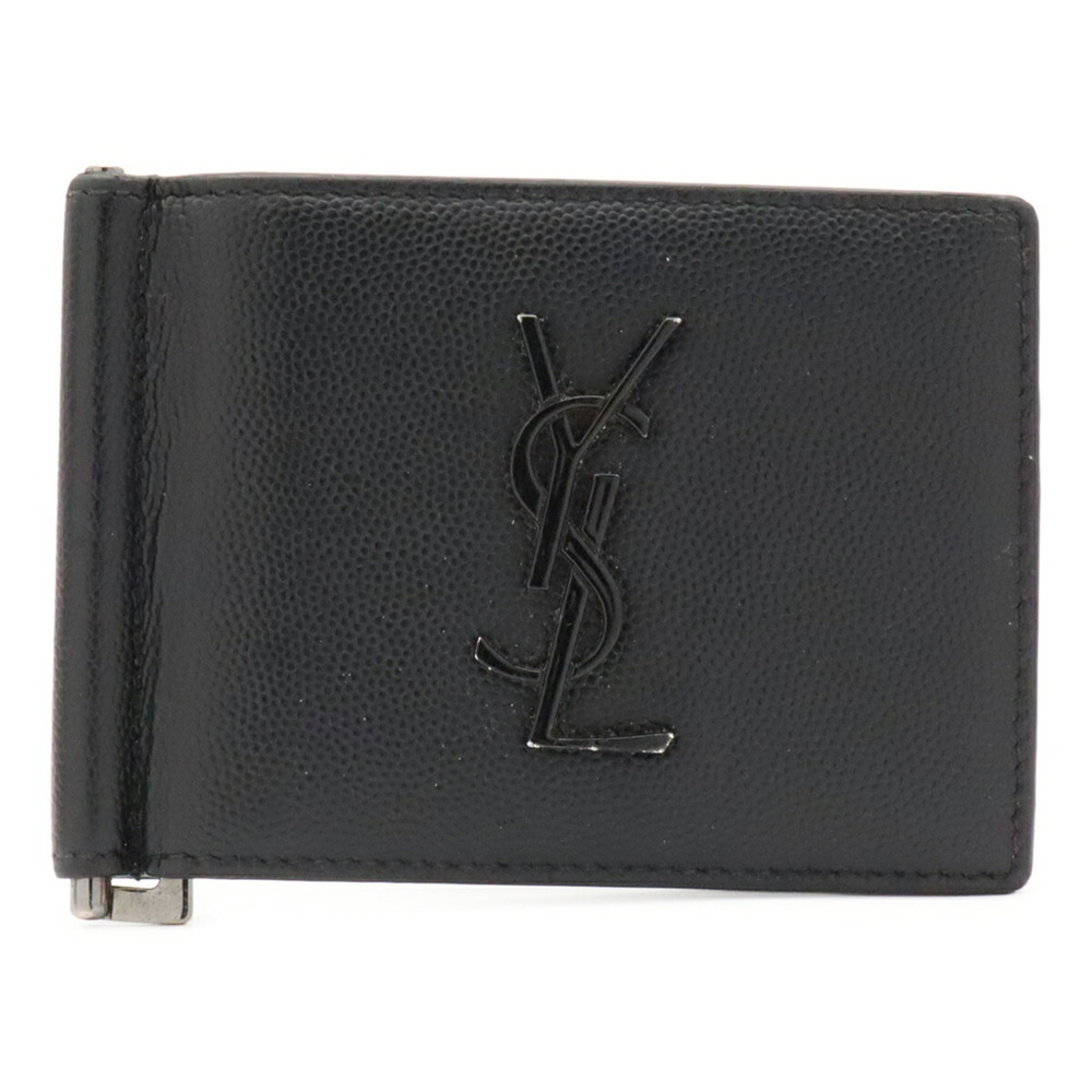 SAINT LAURENT PARIS YSL Yves Saint Laurent Cassandra Bi-fold Wallet, Money Cl...